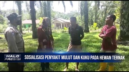 Bhabinkamtimbas Kampung Selamat, Polsek Simpang Kiri Beri Imbauan Pemilik Ternak Terkait Wabah PMK