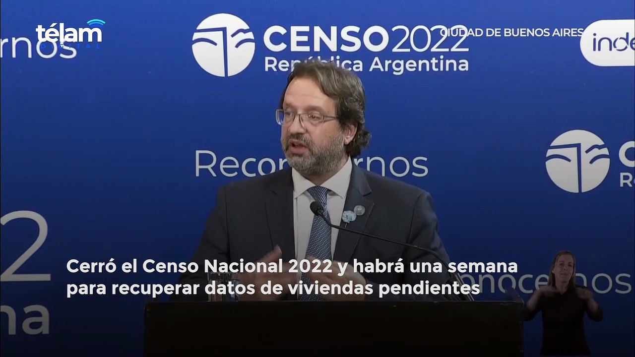 El director del Indec, Marco Lavagna, anunció el cierre del operativo del Censo Nacional 2022