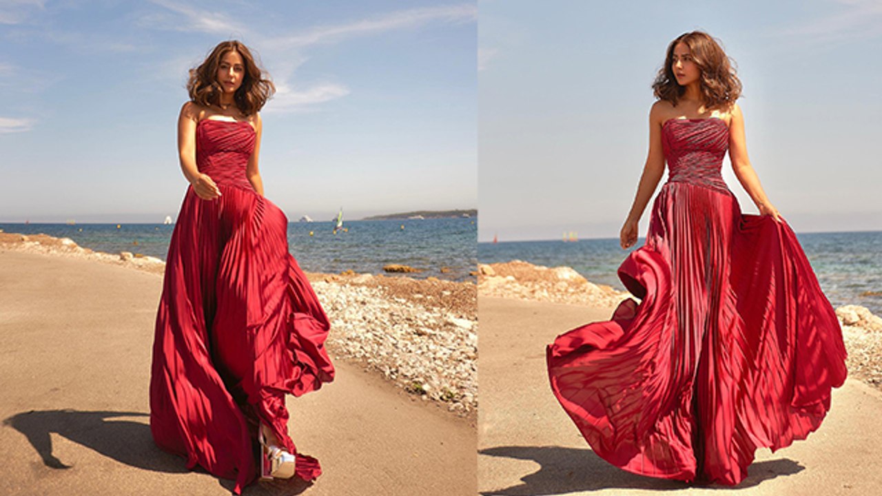 Cannes Film Festival 2022: Hina Khan का Red Carpet First Look Video, Red Gown में जलवा | Boldsky