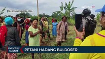 Puluhan Petani di Deli Serdang Adang Buldoser Saat Gelar Unjuk Rasa