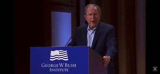 El lapsus de George W. Bush: "La invasión brutal y totalmente injustificada de Irak... quiero decir de Ucrania"