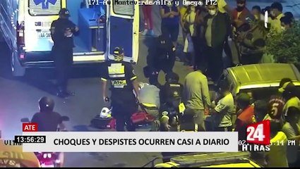 Ate: constantes choques y despistes se registran a diario