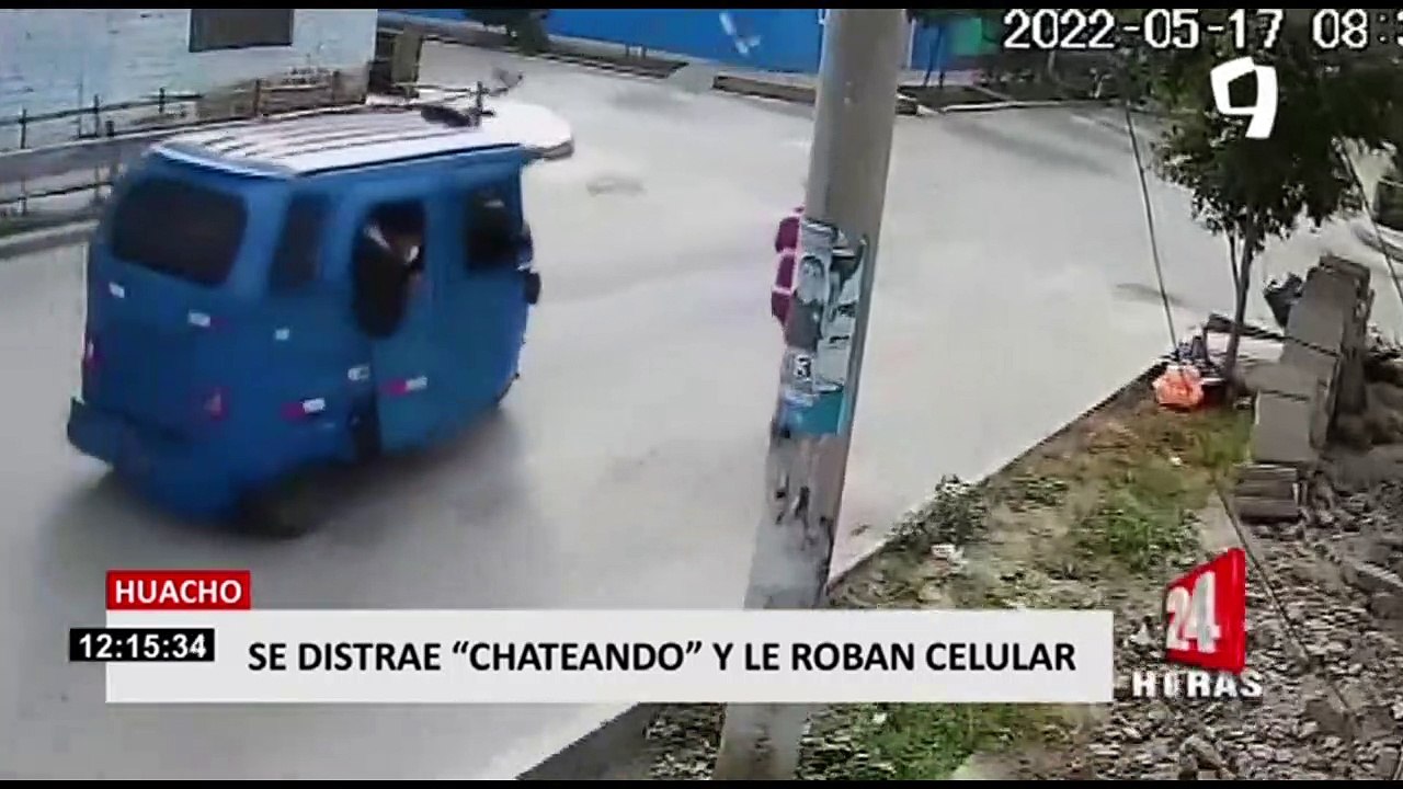 Huacho: se distrae 'chateando' y le roban el celular