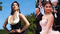 Cannes Film Festival 2022: Pooja Hegde या Tamannaah Bhatia Red Carpet Look किसने बिखेरा जलवा ।