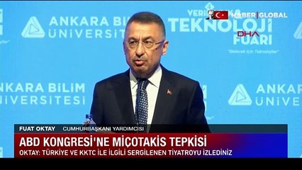 Cumhurbaşkanı yardımcısı Fuat Oktay'dan ABD Kongresi'nde ayakta alkışlanan Miçotakis'e tepki: İbretlik bir durum