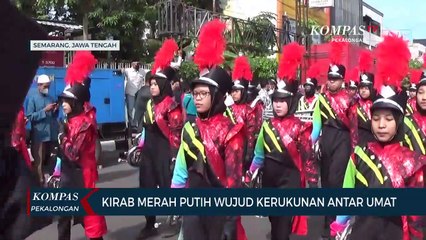 Скачать видео: Kirab Merah Putih Wujud Kerukunan Antar Umat Beragama