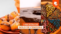 Receitas de bolo de cenoura