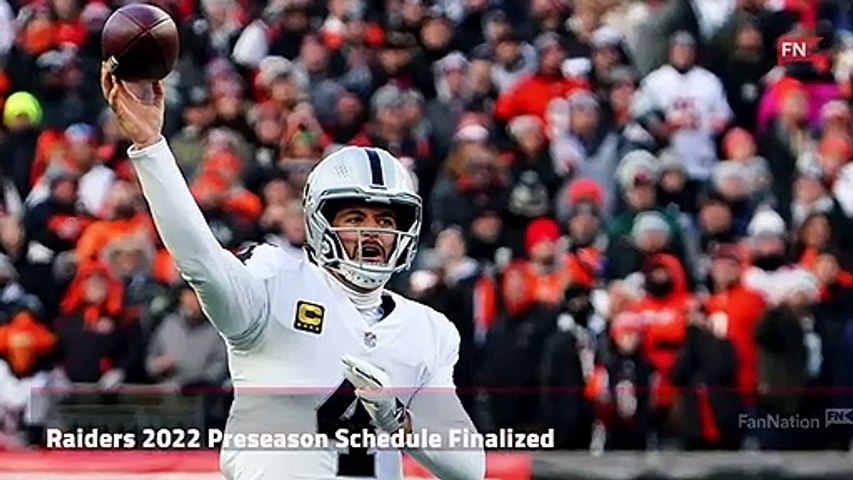 Raiders finalize 2022 preseason schedule