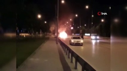 Bursa’da korku dolu anlar! Gözünün önünde yandı