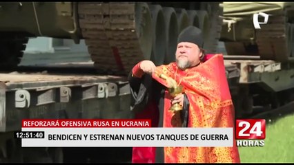 Rusia: Bendicen nuevos tanques y los mandan a reforzar invasión a Ucrania