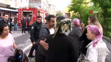 Binada yangın çıktı... Kiracı ve ev sahibi birbirine girdi!