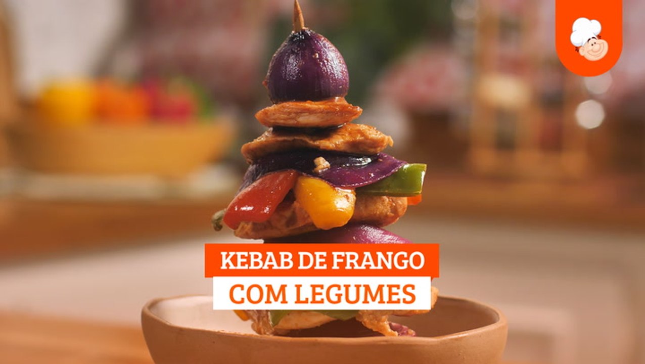Kebab De Frango Com Legumes