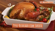 Peru recheado com farofa