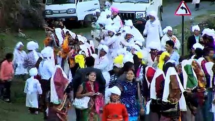 Procession of Kangdali festival on the roads of Pithoragarh