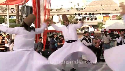 Turkish Semazen perform at Turkish Fest in India