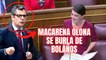 Macarena Olona (VOX) se burla del socialista Bolaños y de sus torpes maniobras