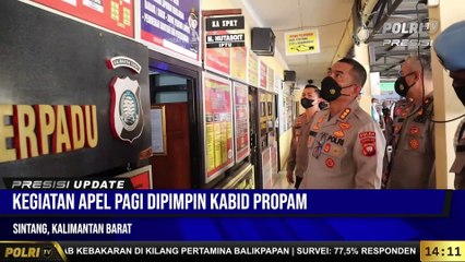 PRESISI UPDATE 14.00 WIB : Kunjungi Polres Sintang, Bid Propam Polda Kalbar Gelar Gaktiblin