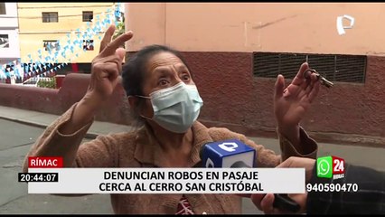 Rímac: Vecinos anuncian plantón por constantes asaltos en “pasaje del terror”