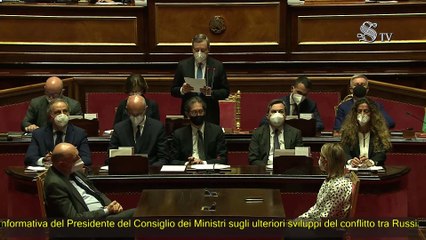 Ucraina, Draghi al Senato: "Raggiungere cessate il fuoco il prima possibile"