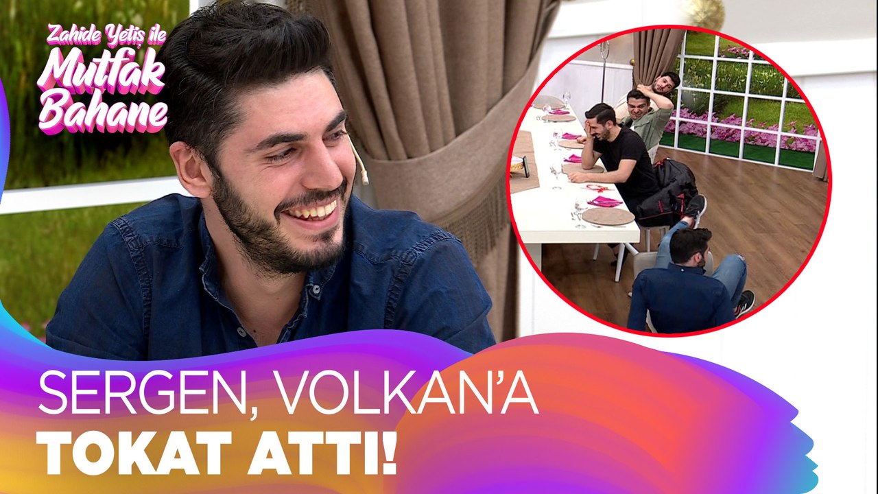 Volkan yemek masasında yere kapaklandı! - Zahide Yetiş ile Mutfak Bahane 19 Mayıs 2022