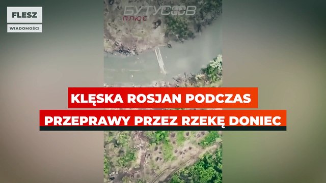 Klęska Rosjan podczas przeprawy przez rzekę Doniec.