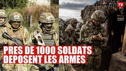 Ukraine : Près d'un millier de soldats déposent les armes en 2 jours