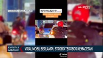 Viral Mobil Berlampu Strobo Terobos Kemacetan