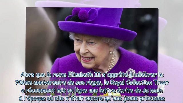 -Par Lilibet, elle-même- - ce tendre mot écrit par la reine Elizabeth II à 11 ans dévoilé