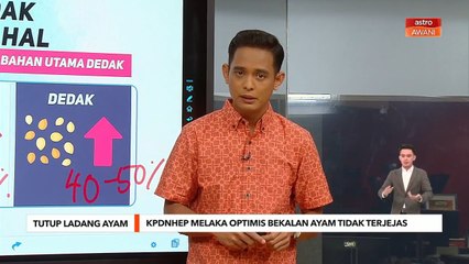 Tutup Ladang Ayam | KPDNHEP Melaka optimis bekalan ayam tidak terjejas