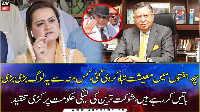 Shaukat Tarin sharply criticizes the Shehbaz Government