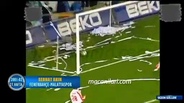 Fenerbahçe 2-2 Malatyaspor [HD] 17.03.2002 - 2001-2002 Turkish Super League Matchday 27 (Only Fenerbahçe's Goals)