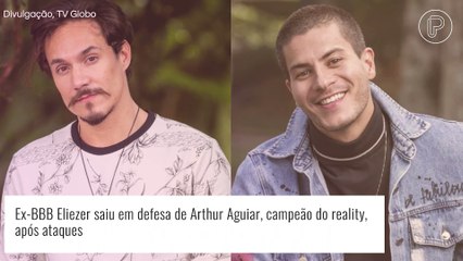 Vitória de Arthur Aguiar no 'BBB 22' e ataques ao cantor geram reação de Eliezer. Entenda!
