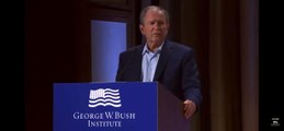 زلة لسان تحرج جورج بوش الابن وتدينه في الغزو الأمريكي للعراق