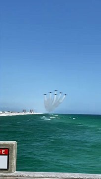 Blue Angels Delta Formation Beach Run