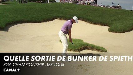 Magnifique sortie de bunker de Jordan Spieth - Pga Championship 1er tour