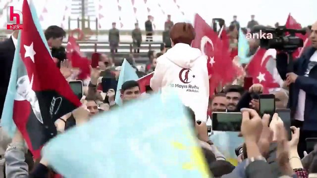 Akşener, Atatürk ve silah arkadaşlarının Samsun'a ilk adım attıkları Tütün İskelesi'nden seslendi: İktidar yürüyüşümüzü başlatıyoruz