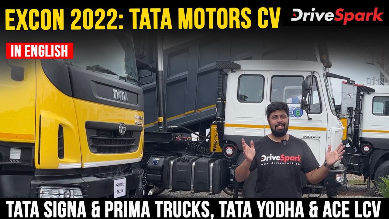 EXCON 2022: Tata Commercial Vehicles | Tata Signa & Prima Trucks, Tata Yodha & ACE LCV, Tata RMC