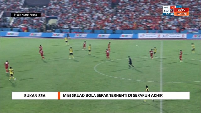 Sukan SEA | Misi skuad bola sepak terhenti di separuh akhir