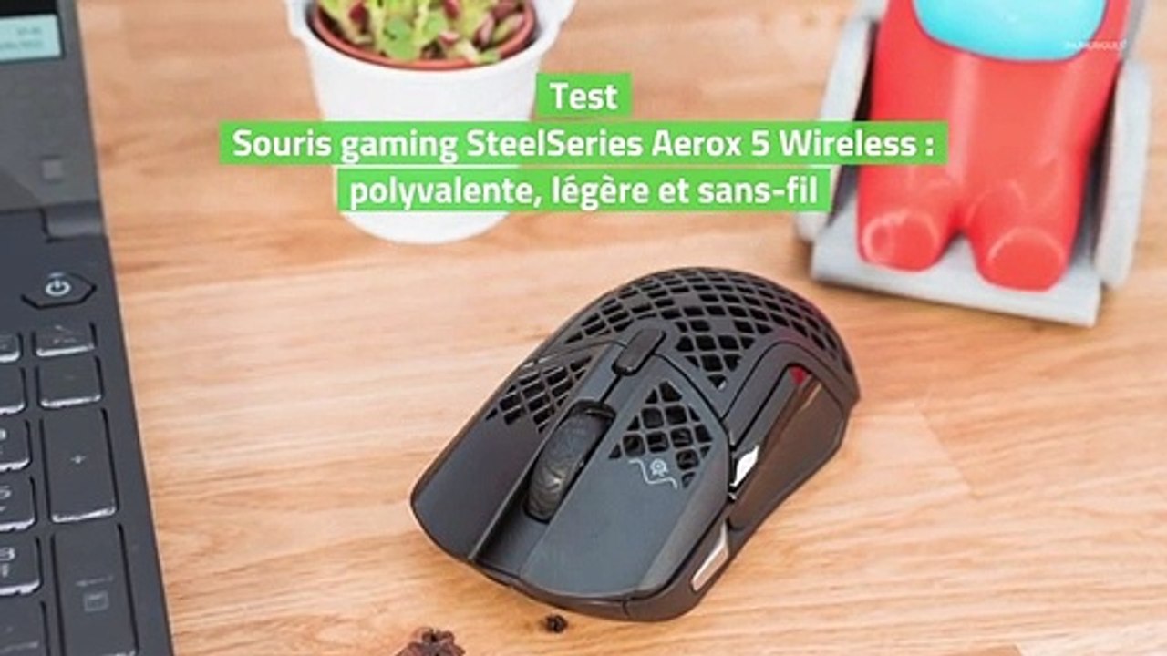 Test Souris gaming SteelSeries Aerox 5 Wireless : polyvalente, légère et sans-fil