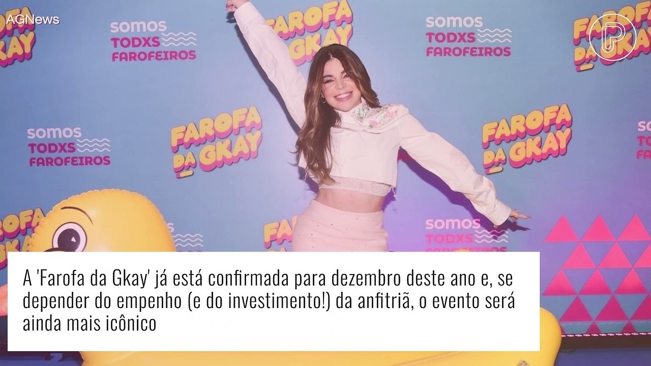 Gkay antecipa detalhes sobre a 'Farofa' e revela valor do investimento milionário: 'Dívidas e mais dívidas'