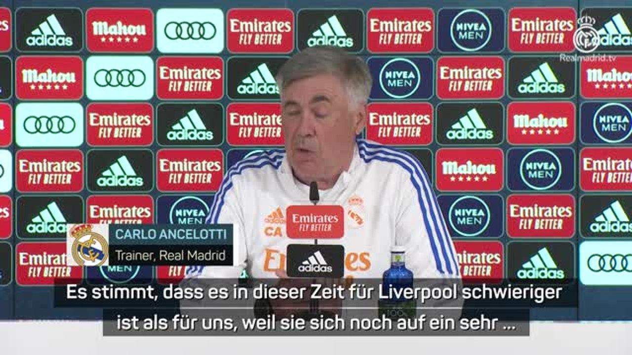 Ancelotti: 'Liverpool hat es schwieriger als wir'