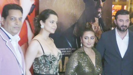 Dhaakad Screening: Kangana Ranaut Looks Like A Barbie Doll In Black Gown
