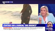 Pour Marine Le Pen, légiférer sur le burkini est 