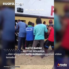 Detik-detik Motor Seharga Rumah Masuk ke Kapal, Komentar Warganet Bikin Ngakak