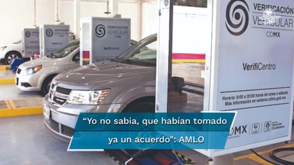 Nueva verificación para vehículos no entra en vigor, “se hace a un lado”: AMLO