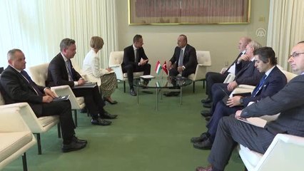 Dışişleri Bakan Çavuşoğlu, New York'ta Macaristan ve Senegalli mevkidaşları ile görüştü
