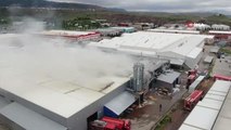 Kayseri'deki fabrika yangını 62 personel ile 1 saatte söndürüldü
