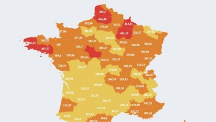 CARTE. Covid-19 : les départements où la circulation virale ralentit le plus
