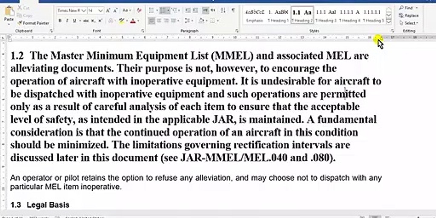 How To Customize The MMEL to get MEL Part 1