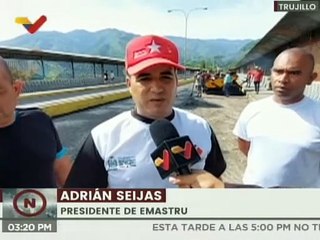 Trujillo | Colocan 250 toneladas de asfalto en el viaducto de La Beatriz
